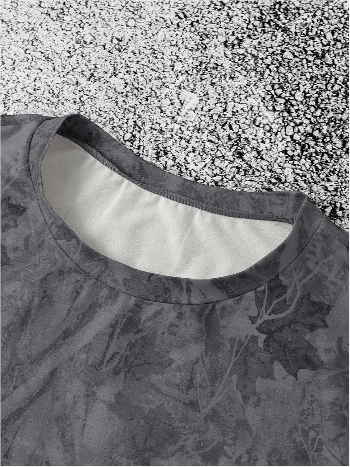 SOLY HUX Men's Camo T Shirt Short Sleeve Maple Leaf Print Vintage Tees Summer Tops Streetwear - Image 4