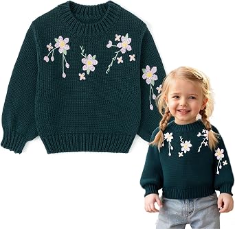 Simplee kids Toddler Girl Knit Pullover Sweater,Long Sleeve