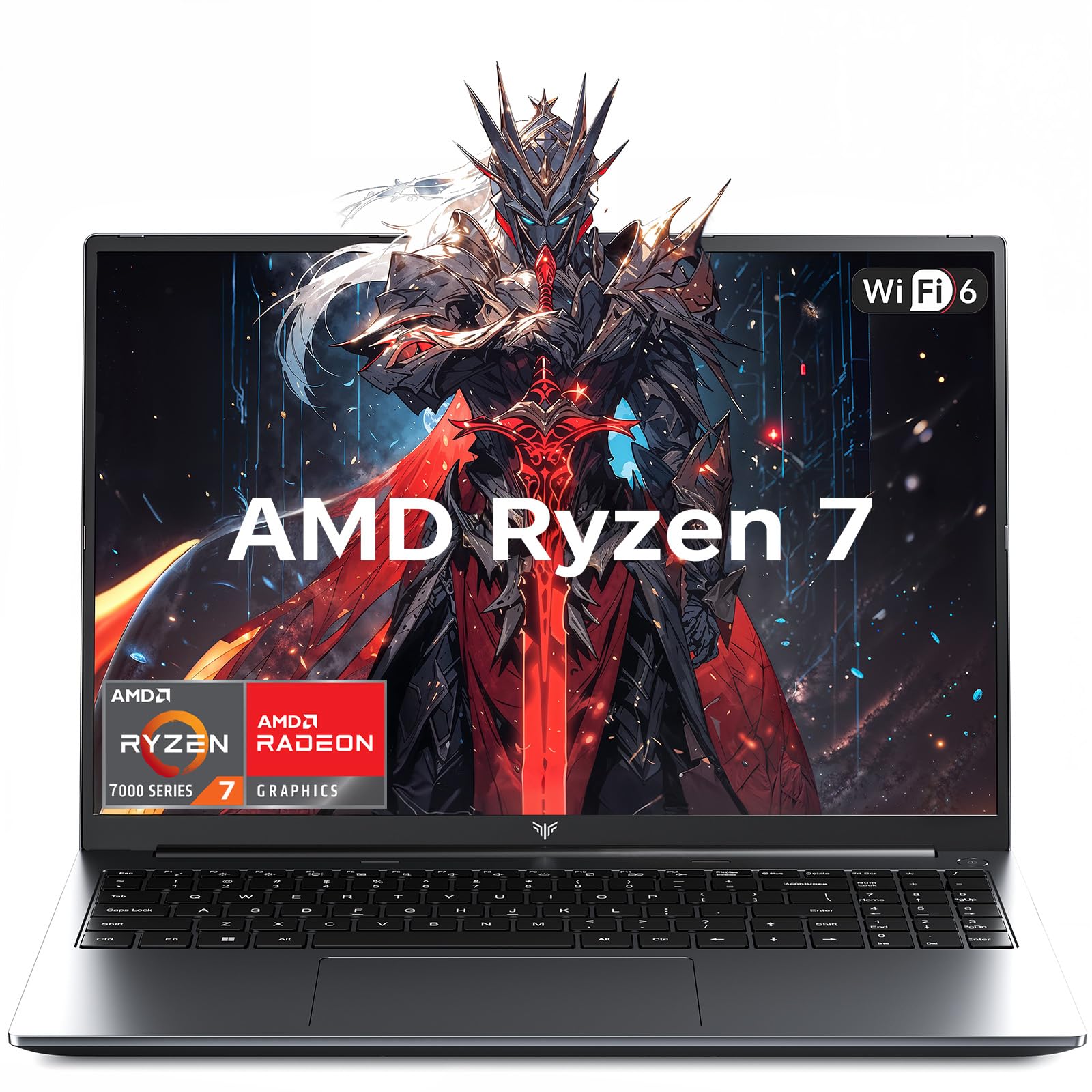 Gaming Laptop, 15.6inch Laptop with AMD Ryzen 7(8C/16T, Up to 4.5GHz), 16GB RAM 512GB NVMe SSD Windows 11 High Performance Laptop Computer, Up to 2TB, Radeon RX Vega 8 Graphics, WiFi 6