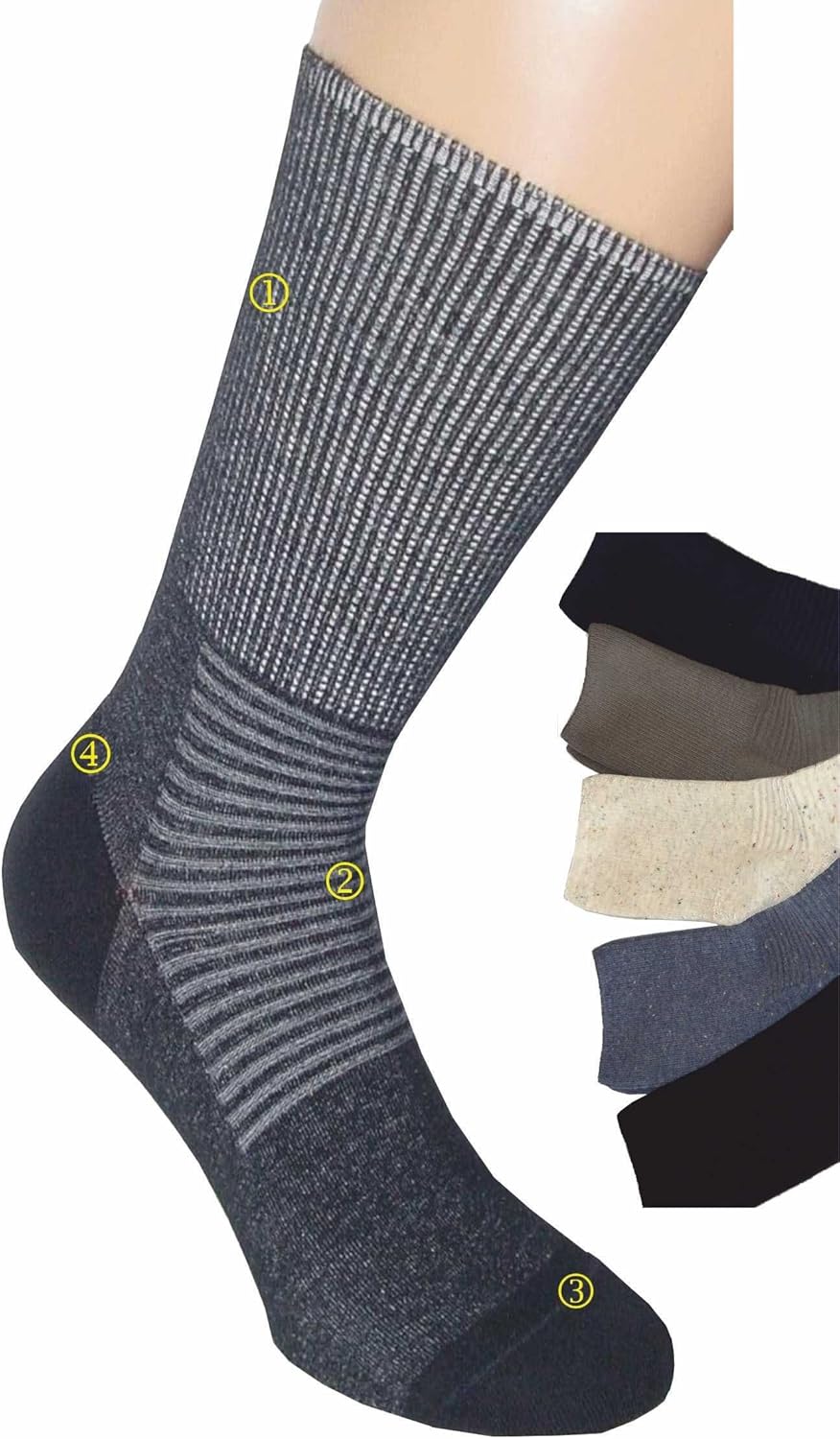 CzSalus Diabetic socks for sensitive feet sanitized with