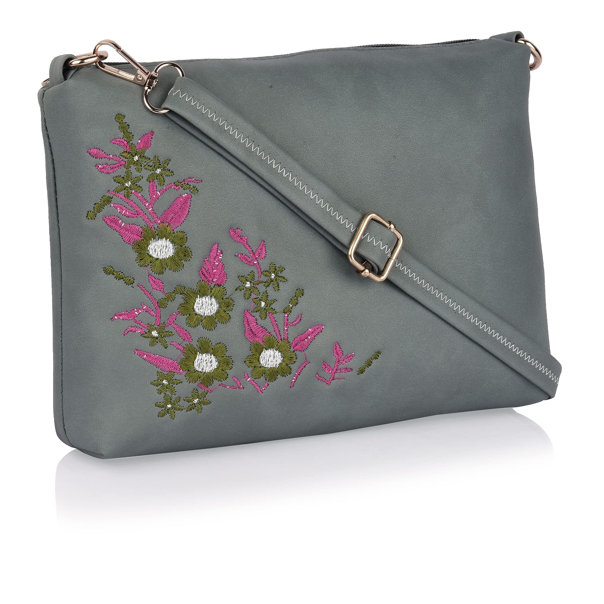 SHAMRIZ Girl's Sling Bag (Grey, SMRB03) 2