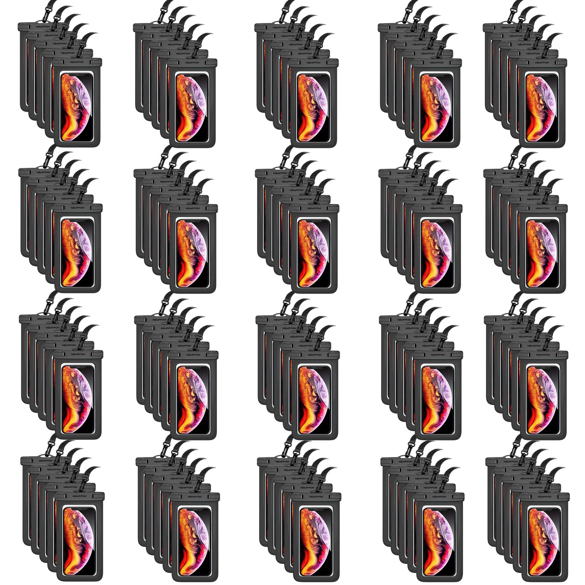 Wasserdichte Handy-Tasche für iPhone 17, 16, 15 Pro Max Plus, Samsung Galaxy S25, S24, Ultra Note für Strand, Schwimmen, 21,6 cm, wasserdicht, 100 Stück