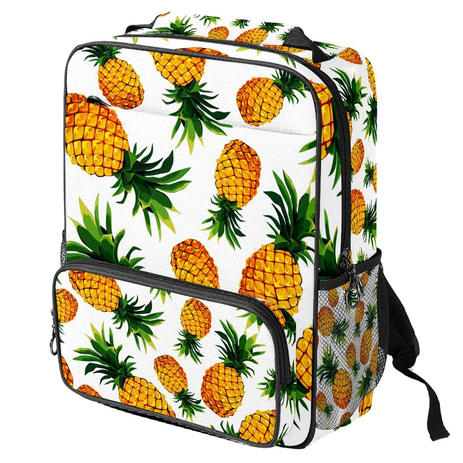 Sac à dos ordinateur portable à motif fruits blancs au look tendance - 8