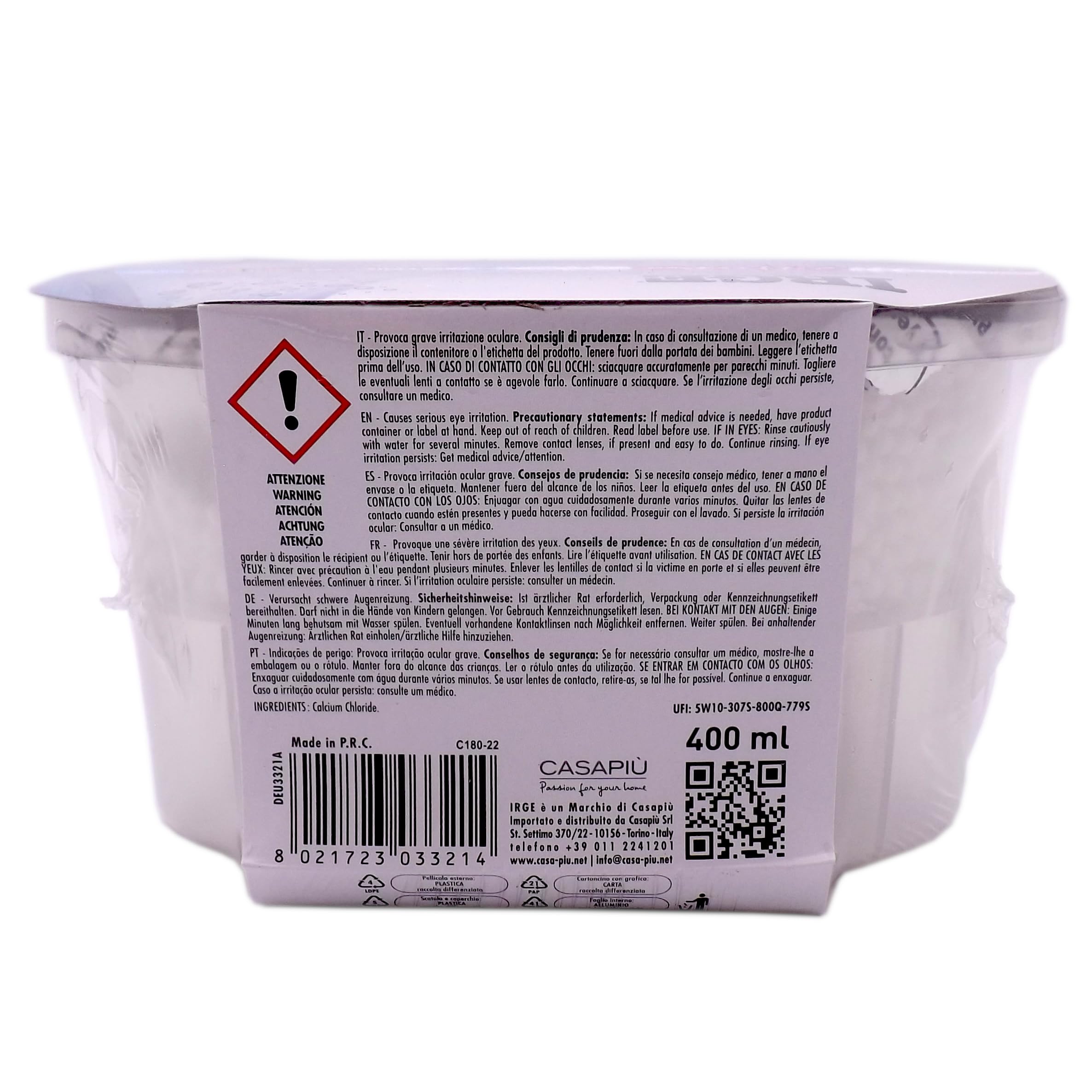 SET 12 vaschette 400ml assorbi umidità INODORE CARBONI GELSOMINO LAVANDA OCEAN VANIGLIA anti odore muffa deumidificatore sali per bagno cucina camper caravan roulotte ripostiglio dispensa armadio