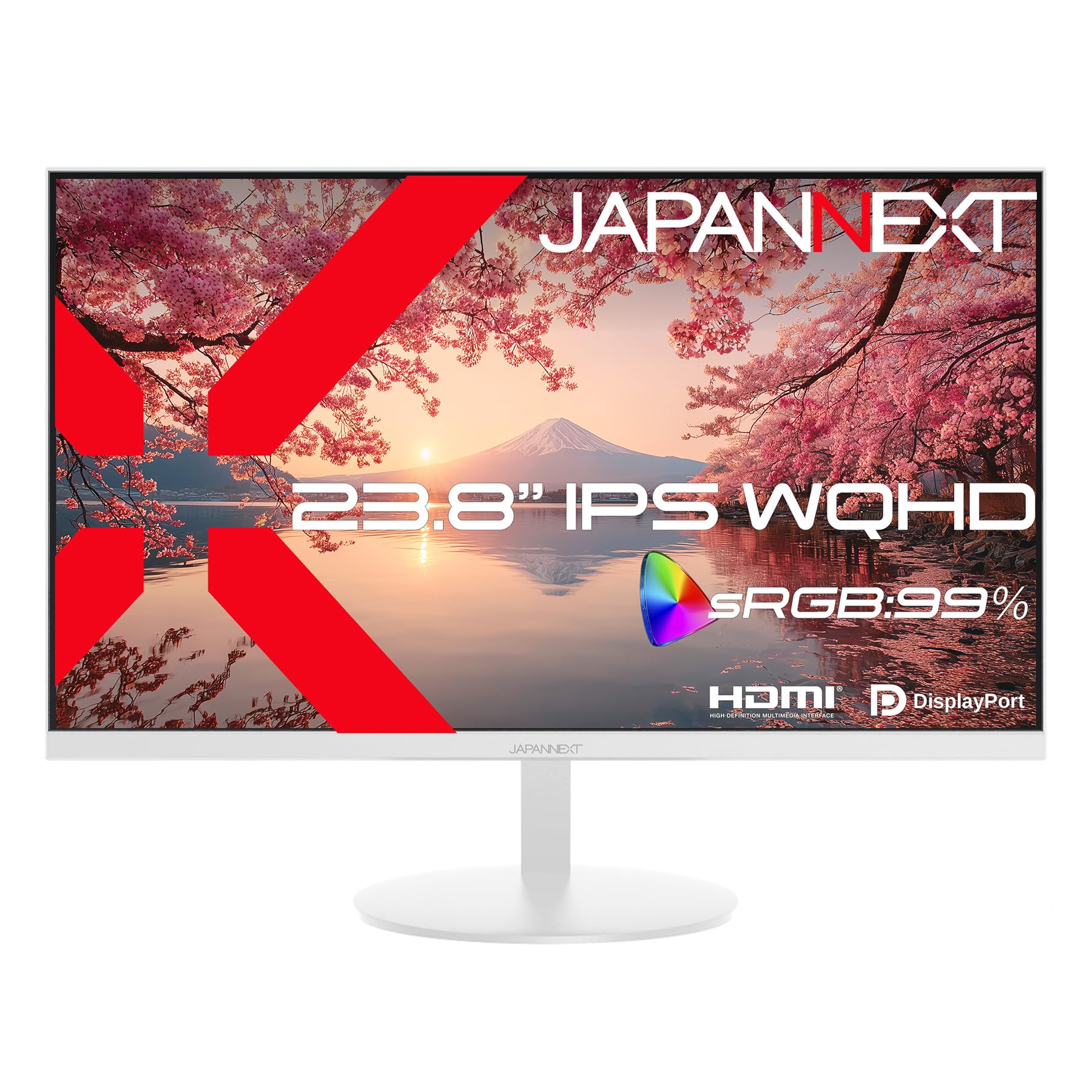 JAPANNEXT モニター ディスプレイ 23.8インチ ホワイト JAPANNEXT（ジャパンネクスト） ゲーミングモニター ホワイト 白 23.8