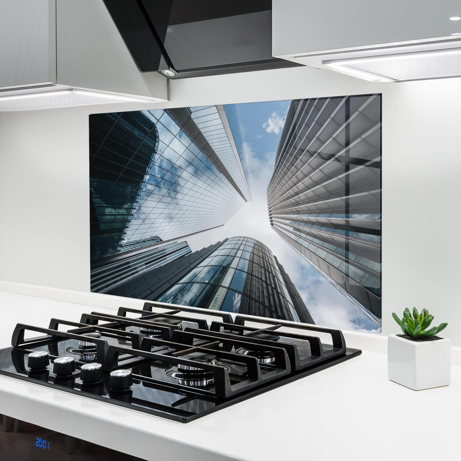 Crédence de cuisine en verre ARTHUB 60x100 cm pour protéger vos murs avec style