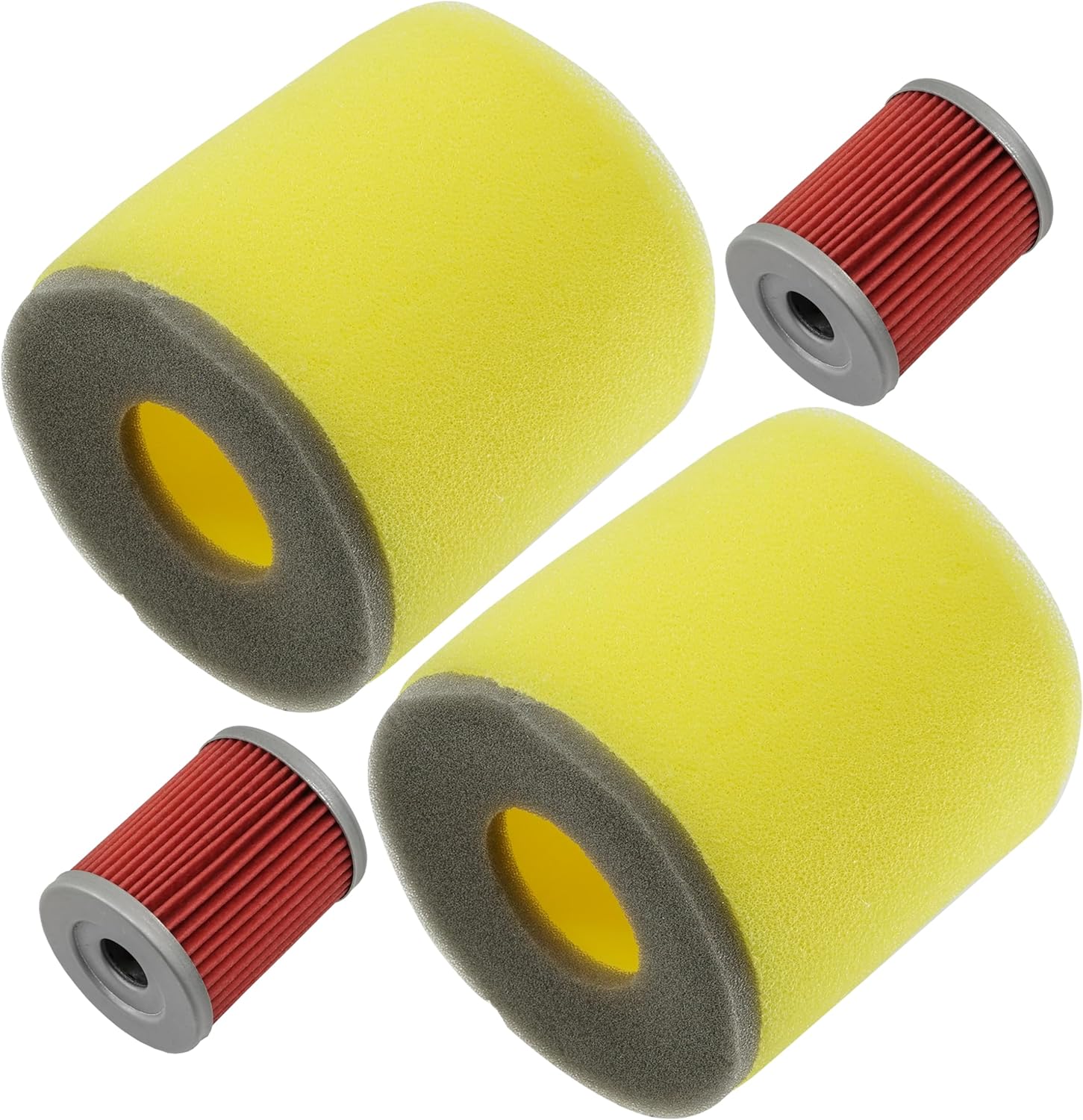 Caltric Air & Oil Filter Compatible with Suzuki Quadsport Z250 LTZ250 2x4 2004-2009 / Ozark 250 LTF250 2x4 2002-2006 (2 Pack)