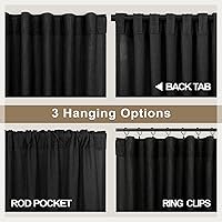 Vista 131 de Orange Linen Curtains 72 Inch Length for Living Room 2 Panels Set Back Tab Loop Pocket Semi Sheer Copper Brown Burnt Orange Curtains for Bedroom