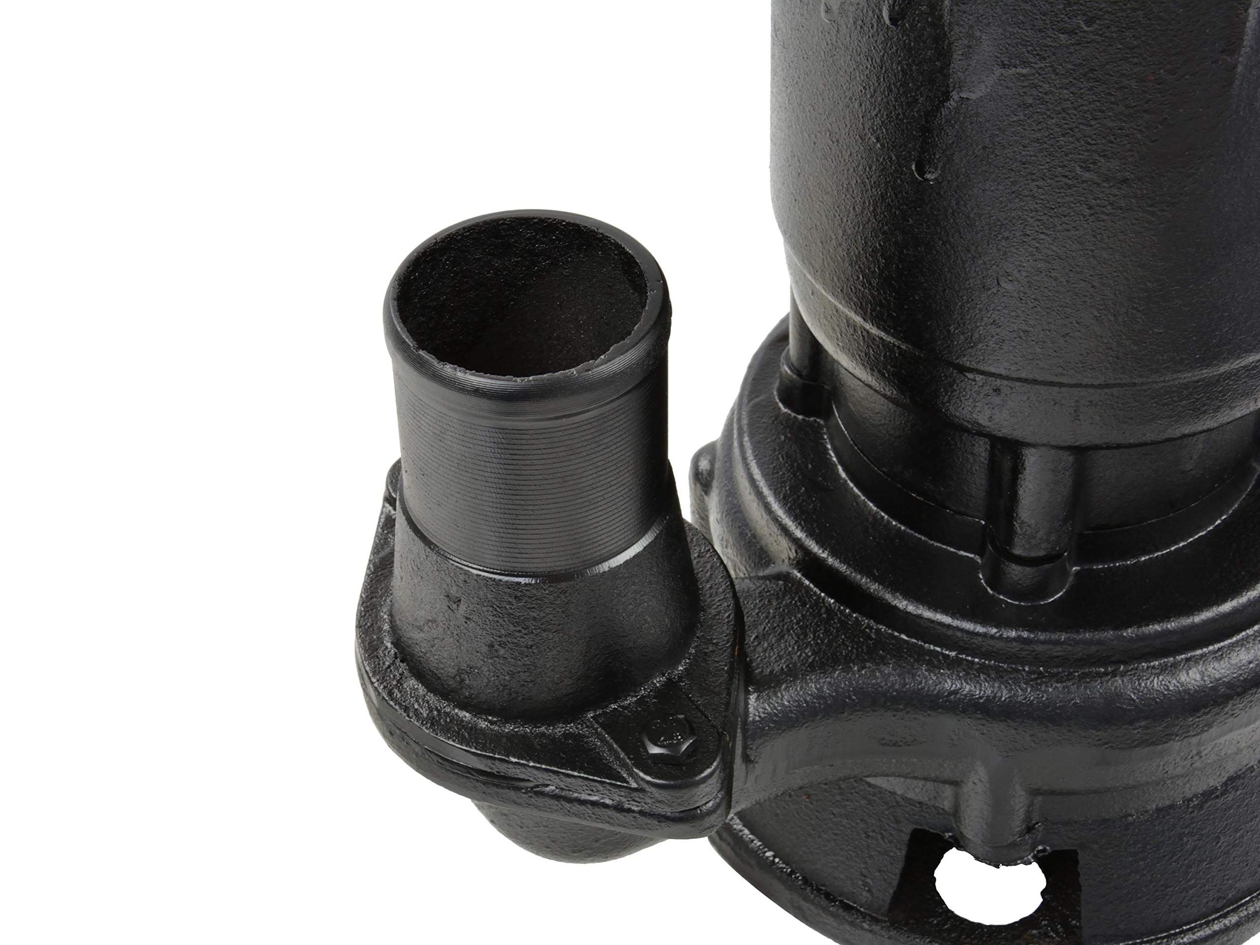 BSD Pompa Sommersa per Acque Scure - Pompa Immersione con Trituratore, Corpo in Ghisa - Pompa Reflue WQD 10-8-0,55-550W, 17.000L/h, Prevalenza Max. 8m