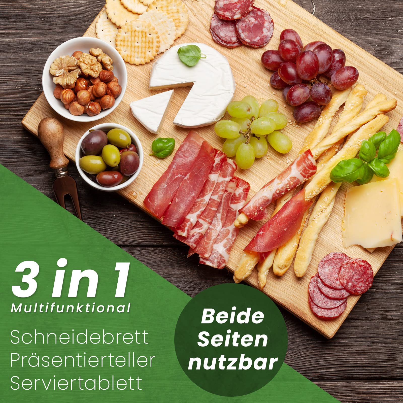 Snijplank bamboe 62x46cm | Cosy&Trendy snijplanken bamboe hout - Kookwinkel Kitchen&More