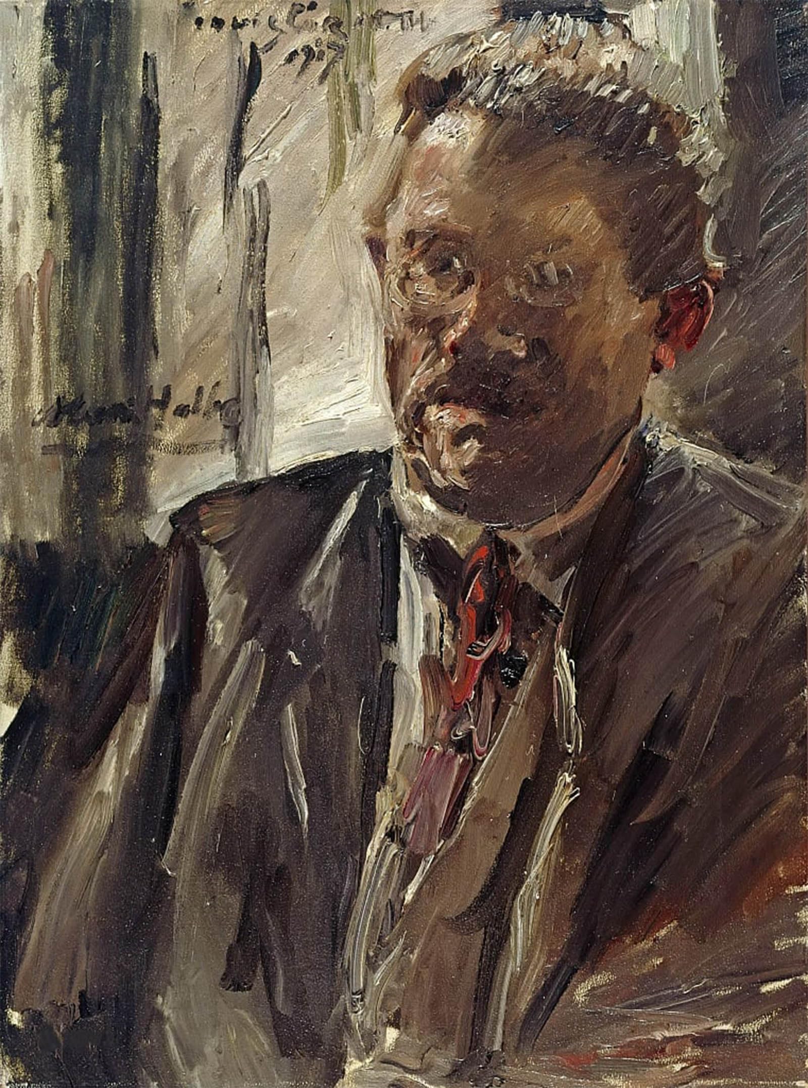 ARTXLXXBN Famous Prints Artwork Pictures Poster Painting Art Portrait of Max Halbe by Lovis Corinth Artwork Landscape Pictures for Home Decor 60x90cm