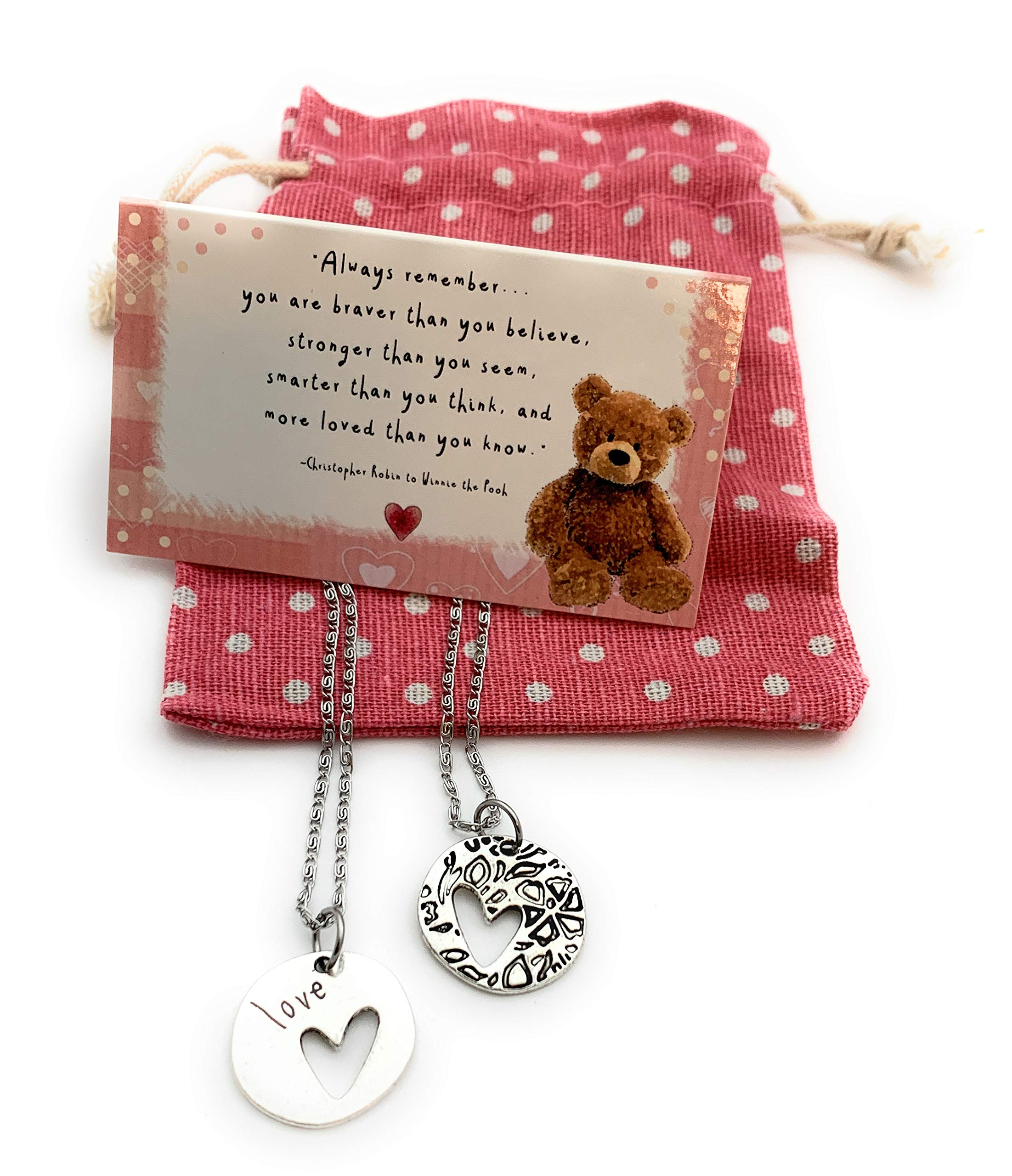 Braver Winnie The Pooh Quote Necklace Winnie The Pooh, 'You Are