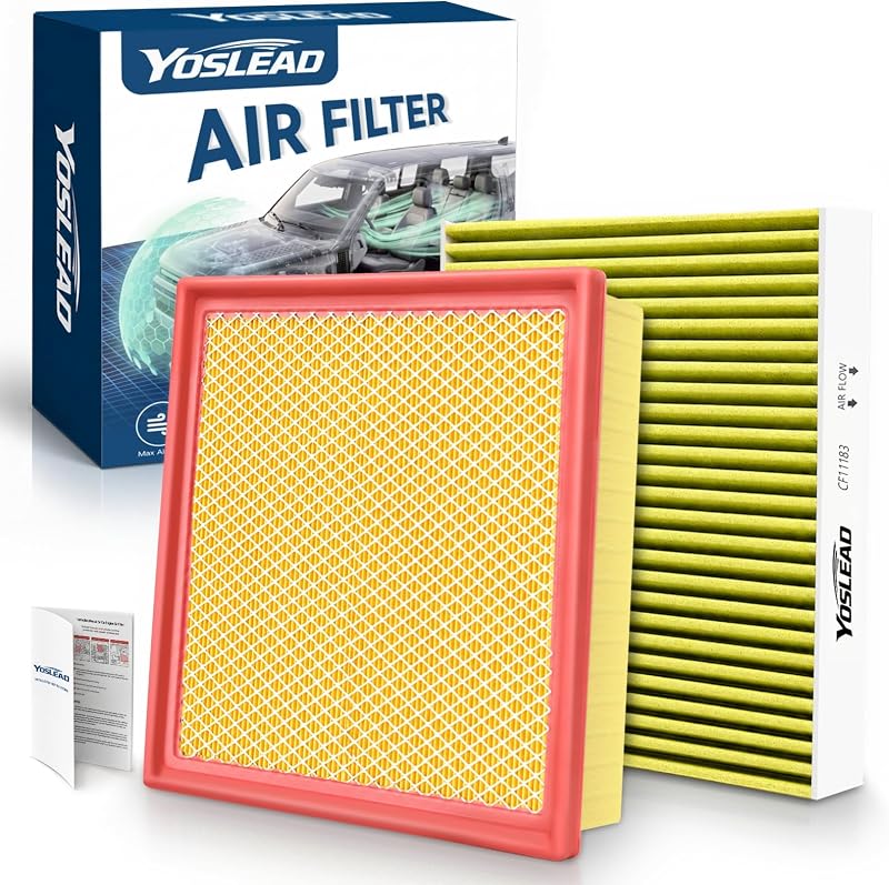 Kit de Filtros de Ar do Motor e Cabine Yoslead para Dodge Durango e Jeep Grand Cherokee – 2 unidades