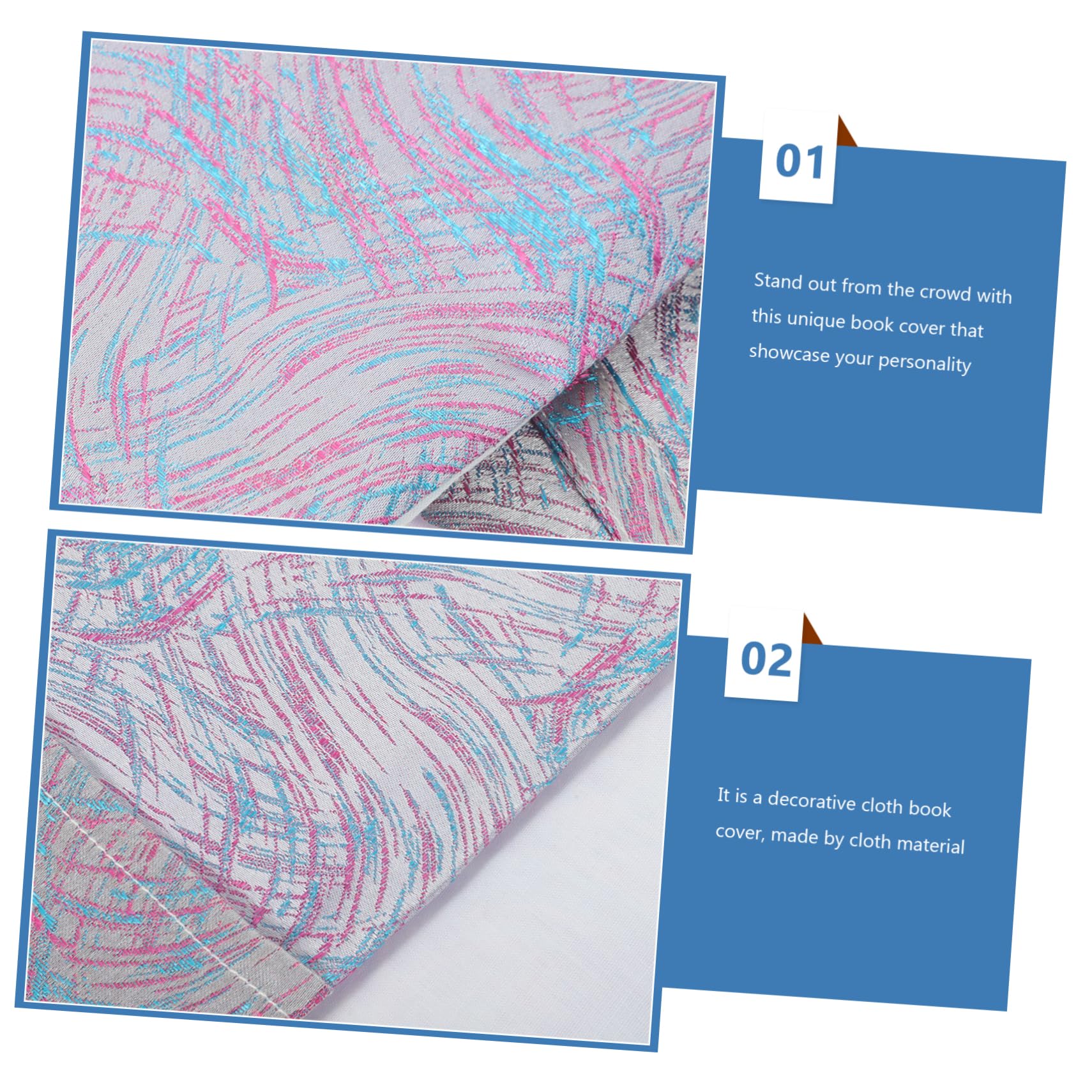 SHINEOFI 4 Pièces couverture du livre des élèves couverture de livre décorative e de format a5 bookcase decoration protège- décoratif Décoration de en tissu