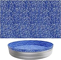 VEVOR 10ft Round Stock Tank Pool Liner, 30mil Thick Vinyl Overlap for 27.5in Wall Above-Ground Pools, Wrinkle-Free Easy Install