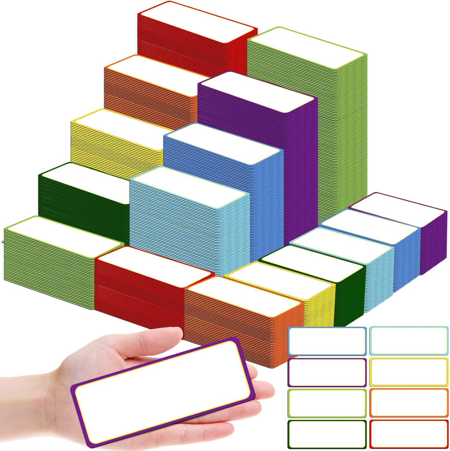 480 Pcs Dry Erase Labels Reusable Name Tag