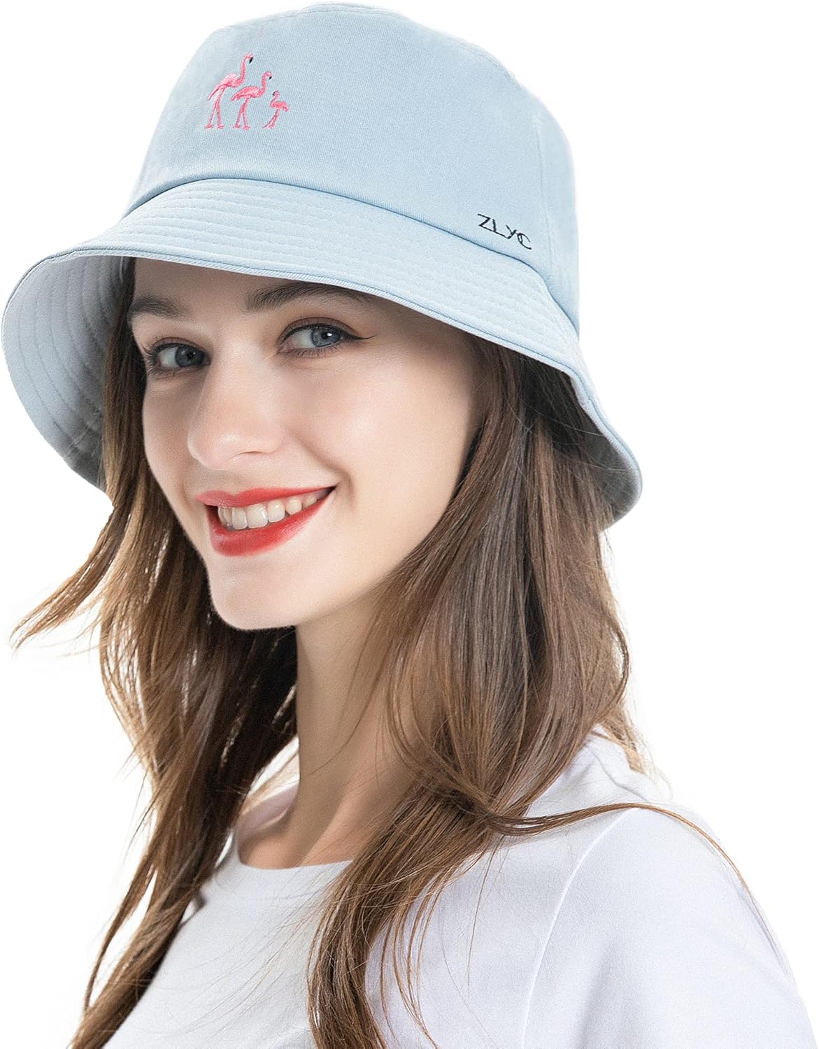 ZLYC Unisex Fashion Embroidered Bucket Hat Summer Fisherman Cap for Men Women - Image 3
