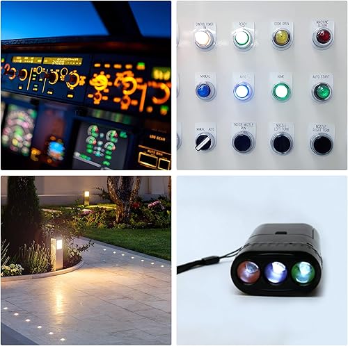 Miniatura 6 de MECCANIXITY Bombilla LED E10 con base de tornillo DC 3V 0.25W Round Top Mini Spot Light con caja de almacenamiento, blanco cálido, paquete de 10