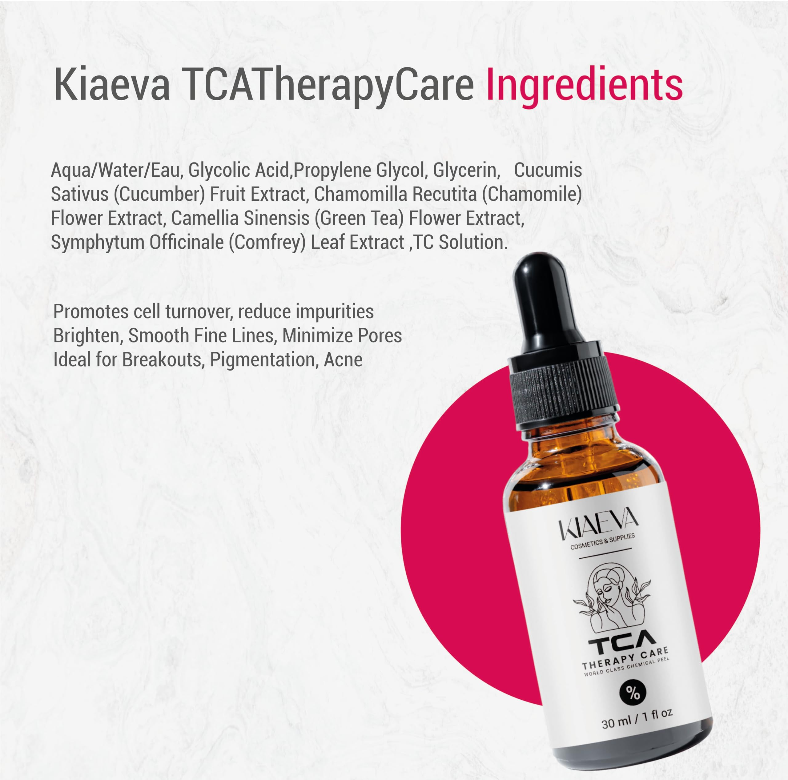 TCATherapyCare Solution Acid Peel 40% (Livello 2 pH 1.9) - Esfoliante, texture e tono della pelle - peeling viso - 30 ml con neutralizzatore (100 ml)