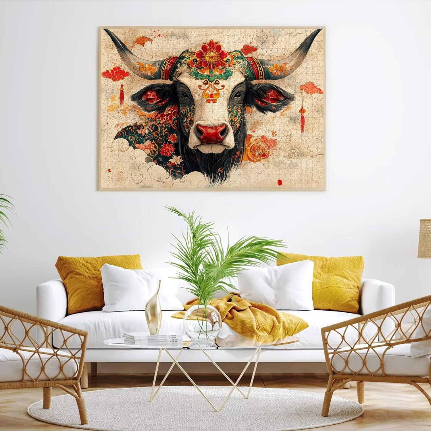 Puzzle 3000 Pezzi astratto Puzzle Legno Animali, n-40
