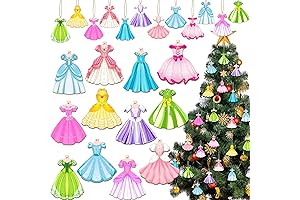 Amyhill Princess Fit Christmas Ornaments 24-Set