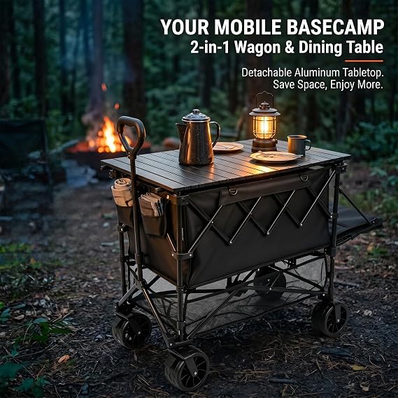 Double Decker Wagon Heavy Duty Collapsible with Table