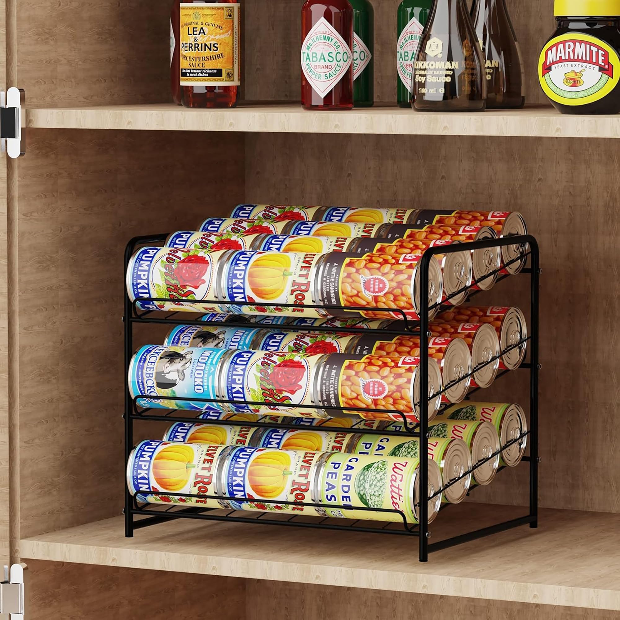 Magic Can Rack ((similar)) Simple Trending Can Rack Organizer, Stackable Can Storage ...