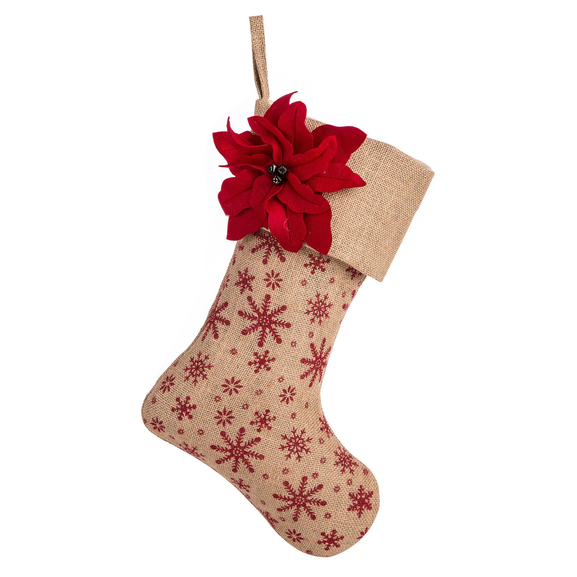 Buy SANNO 18 inch Beige Christmas Stockings,Gifts Large Bulk Holder