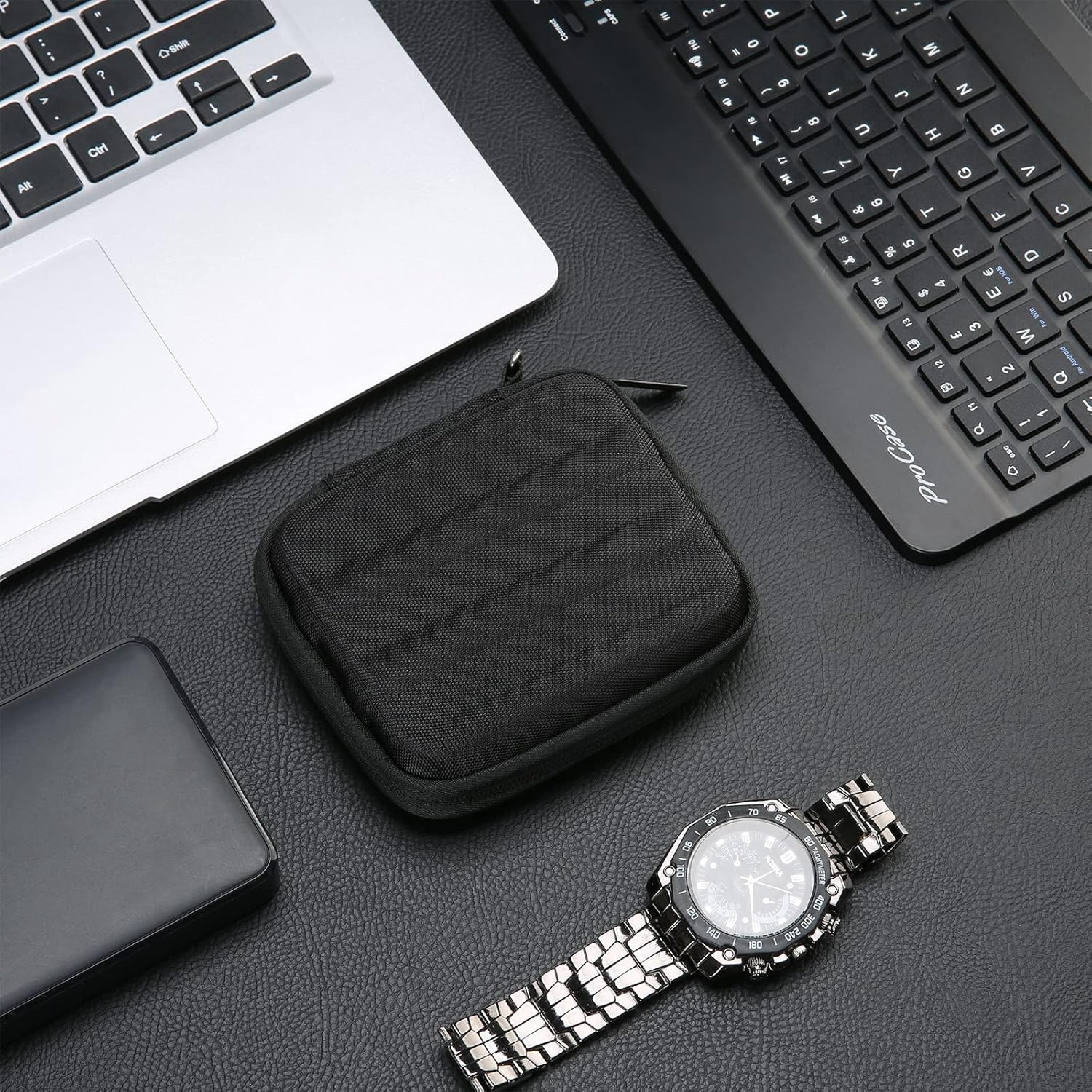 ProCase Carrying Case for Samsung T7 Shield External SSD with 2 Cable Ties, Hard EVA Shockproof Storage Travel Organizer for T7 Shield Portable Solid State Drive USB 3.2 1TB 2TB -Black - Image 5