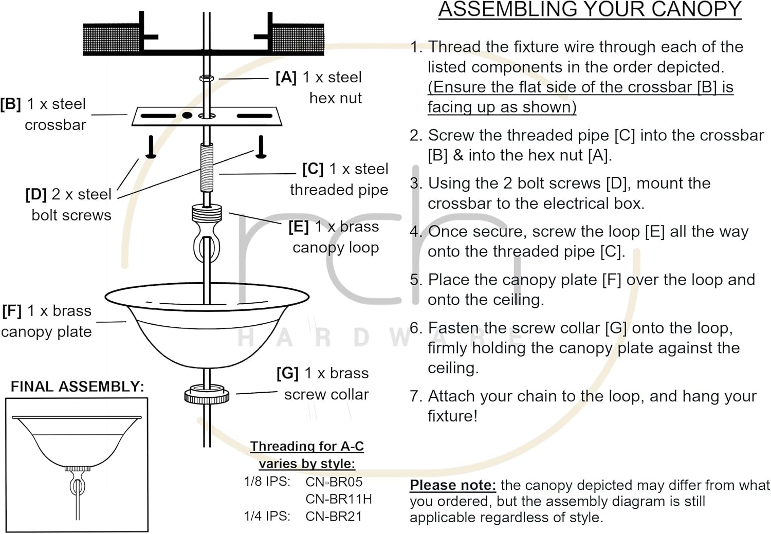 RCH Hardware CN-11-AB Solid Brass Decorative Star Shaped Ceiling Canopy Medallion, Antique Brass