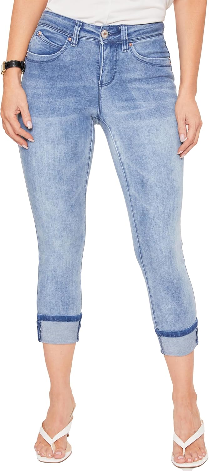 Royalty YMI Jeans Women Petite Wannabetta Butt Mega Cuff Ankle