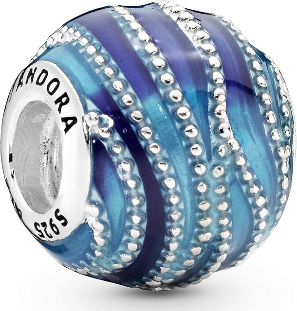 Abalorio Pandora 797012ENMX mujer plata Remolino Azul