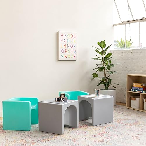 Miniatura 11 de ECR4Kids Tri-Me Silla de cubo 3 en 1, muebles para niños, Aqua