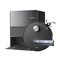 DREAME Aqua10 Ultra Roller Complete Robot Aspirapolvere, Autopulizia Rullo, Supera Ostacoli da 8cm, Auto-Svuotamento, Aspirazione 30.000 Pa, Evita Oltre 240 Oggetti, Controllo Vocale Intelligente,Nero