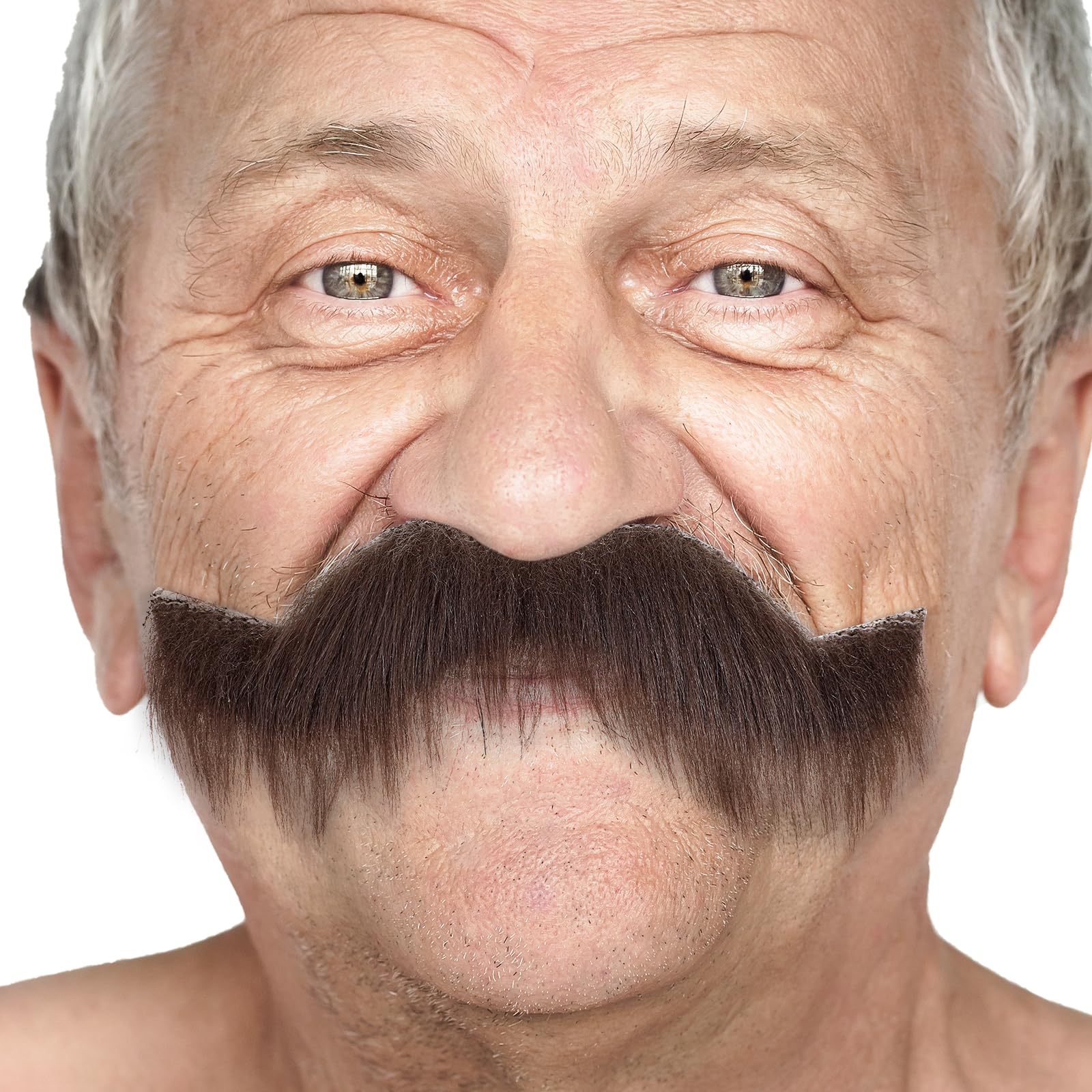Yolev Samoprzylepna naklejka na brodę, sztuczna broda, sztuczna broda, realistyczna broda, naklejka na brodę, sztuczna broda, kostium na twarz, meksykańskie piraty