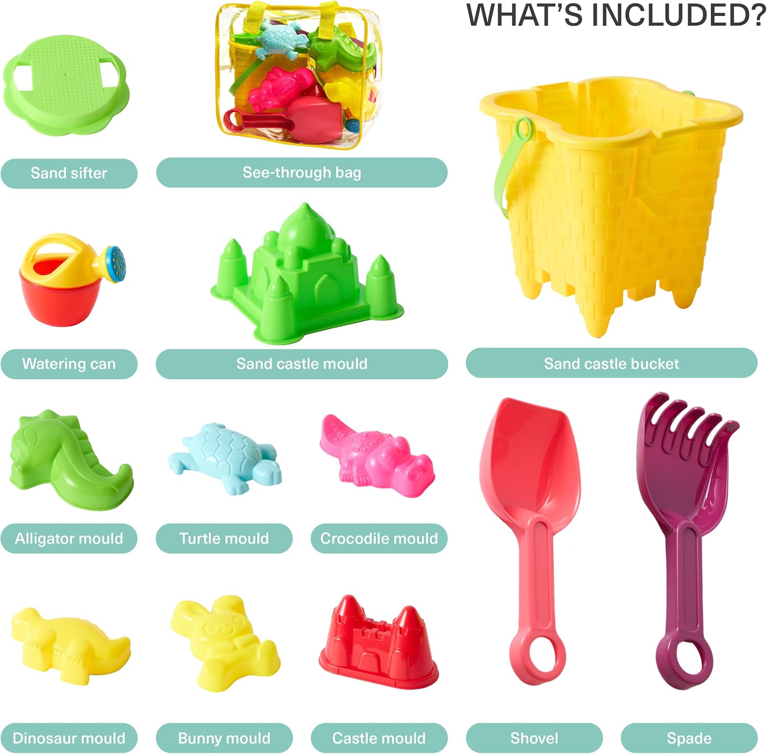 Durable & Fun Beach Toys Set - Sand Castle by Bramble