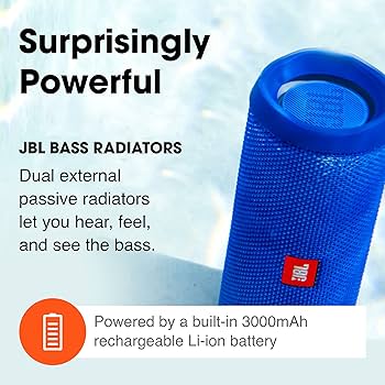 Amazon.com: JBL Flip 4 Waterproof Portable Bluetooth Speaker - Red