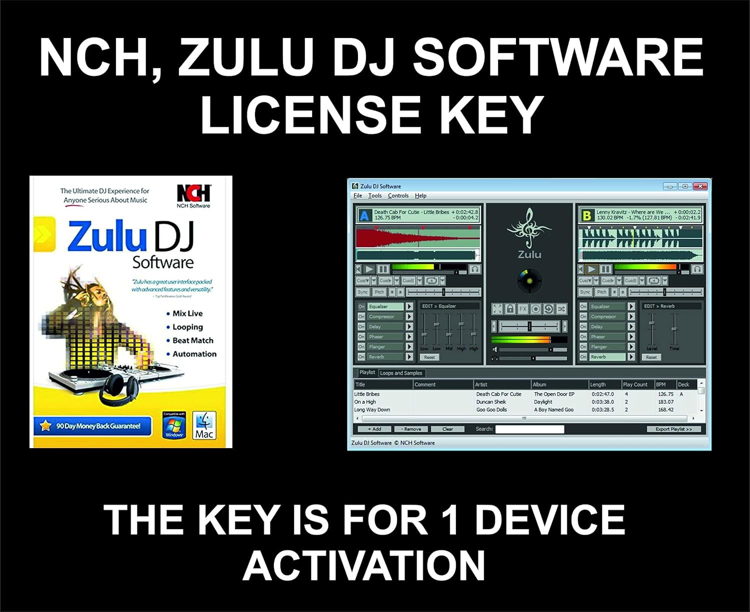 Zulu DJ Software, Key, For 1 Device Activation