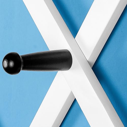 Miniatura 4 de SKOLOO Perchero para sombreros de pared con 20 ganchos, madera maciza, moderno, ampliable, perchero de pared para abrigos, sombreros, bolsos, gorras