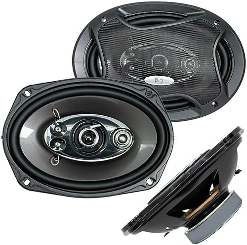 Miniatura 4 de 4 altavoces Audiotek de audio para automóvil de 6 x 9 pulgadas, 1400 vatios de potencia para 2 pares, 700 vatios cada uno, rango completo, 5 vías,
