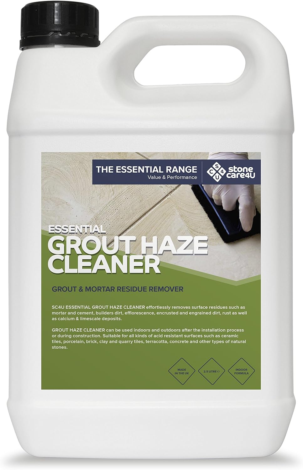 StoneCare4u Essential Grout Haze Cleaner Removes Grout Residues
