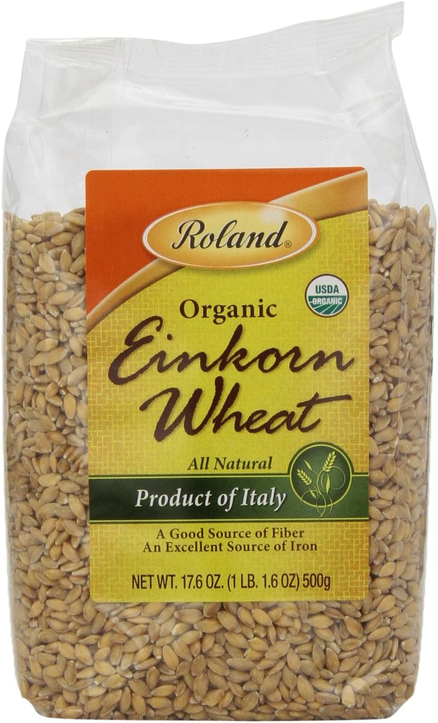 Organic Einkorn Whole Grain Farro Berries, Usa Grown. Gluten Problems Try Einkorn Non Gmo Original And Non Hybridized Plasti