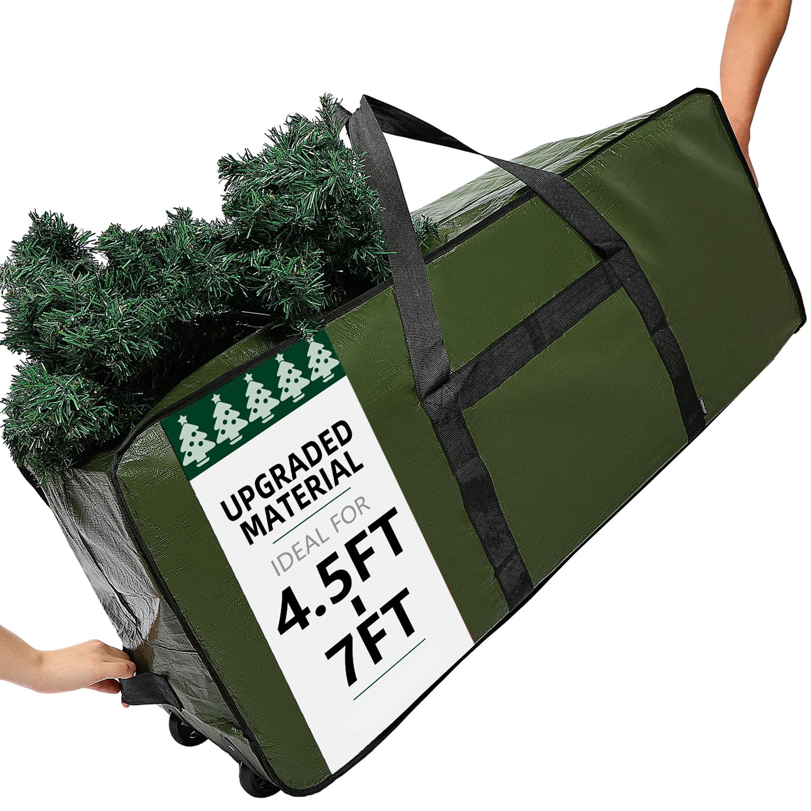 HOMEST Christmas Tree Storage Bag, Fits for 4.5-7 ft Xmas Artificials