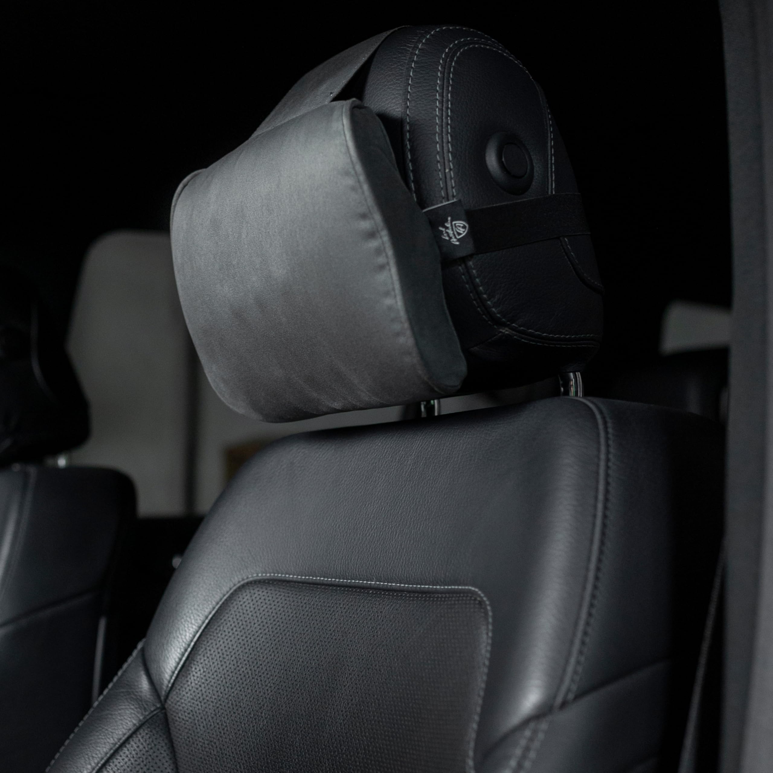 Car Headrest Pillow Memory Foam Soft Neck Support Comfortable Ergonomic Design Car Seat Headrest Pillow Universal Fit Travel