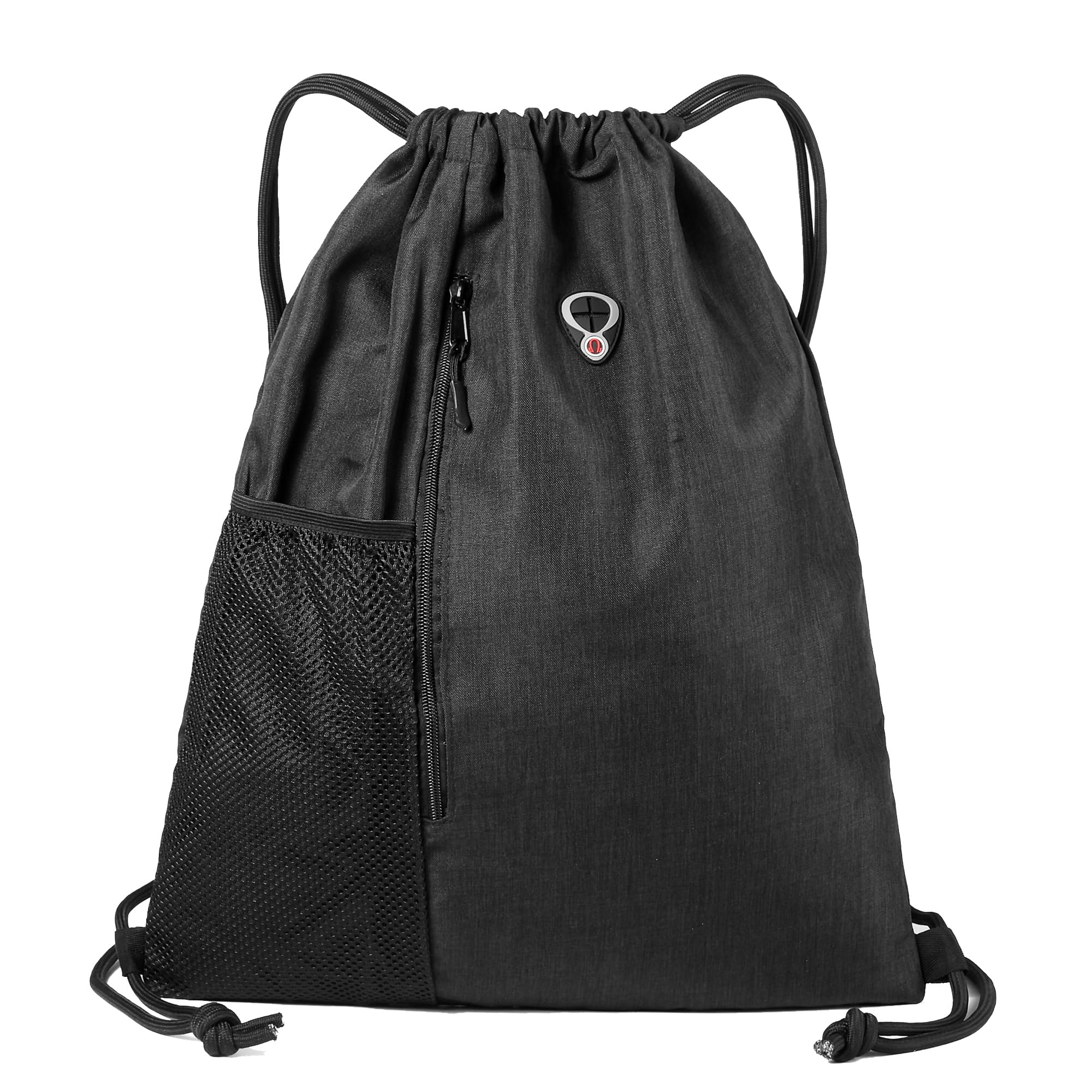 BeeGreen Drawstring Backpack Sports Gym Bag With Shoe Compartment and Two Water Bottle Holder …