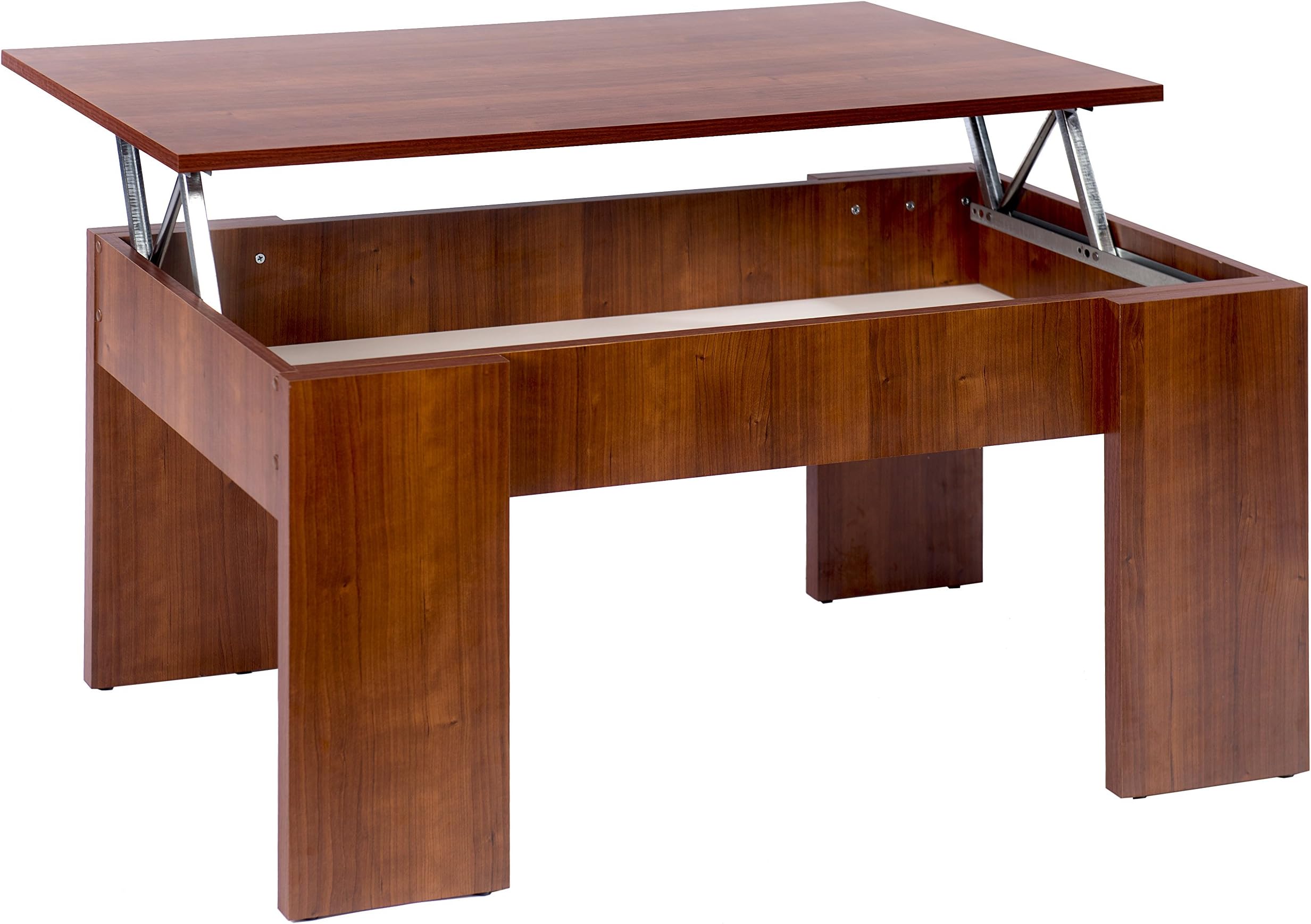 Studio Decor C029 MCLARA – Lara Liftable Centre Table, 100 x 50 x 44.6 – 58 cm, Melamine, 100 x 50 x 44.6 cm Scandanavian 100x50x44.6 cm walnut brown