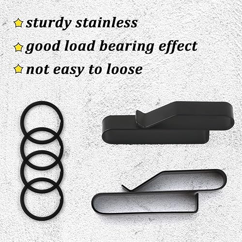 Miniatura 4 de Clip para llaves para cinturón, se adapta a cinturones estándar o extragruesos, de liberación rápida, para cinturón táctico de liberación rápida,