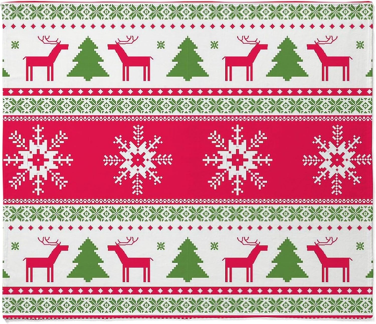 CafePress Ugly Christmas Sweater Throw Blanket Super Soft Fleece Plush Throw Blanket, 60"x50"