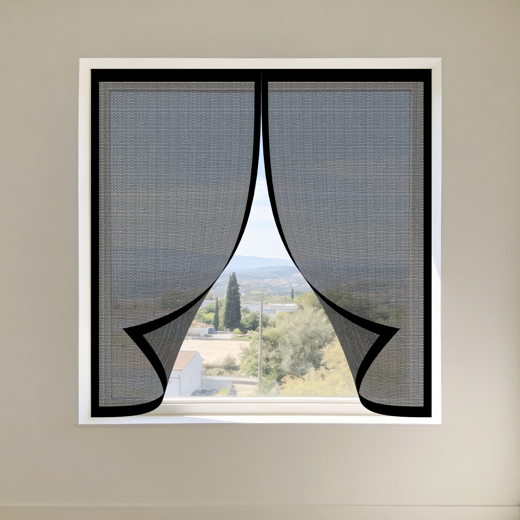 Moustiquaire aimantée fenêtre 175 x 135 cm pour stopper les piqûres de moustique