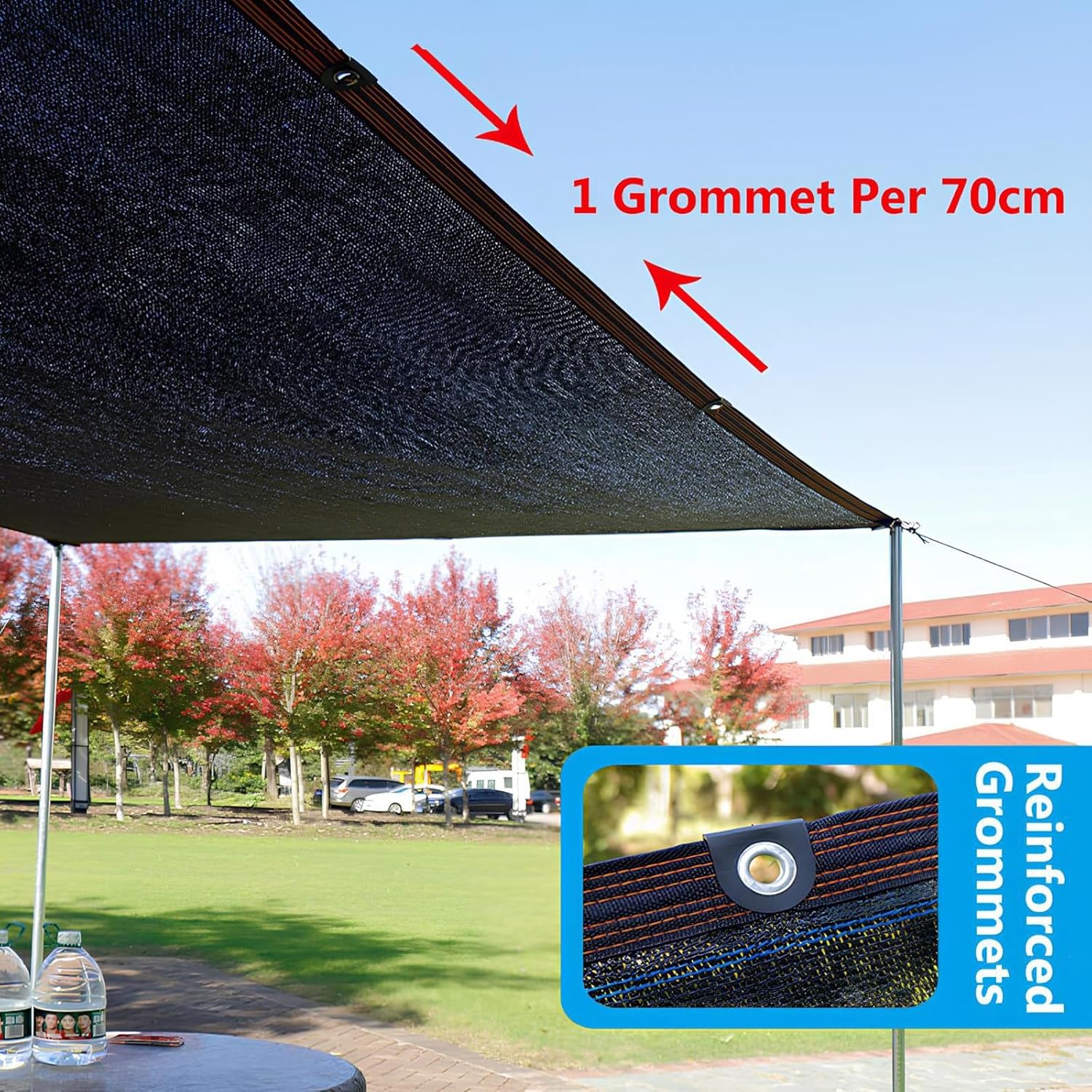 Shade Cloth Shade Netting 90% Shading Rate Privacy and Sun Protection Breathable and Waterproof Shade Cloth for Garden, Pergola, Patio Plants, Greenhouse(8'x40')